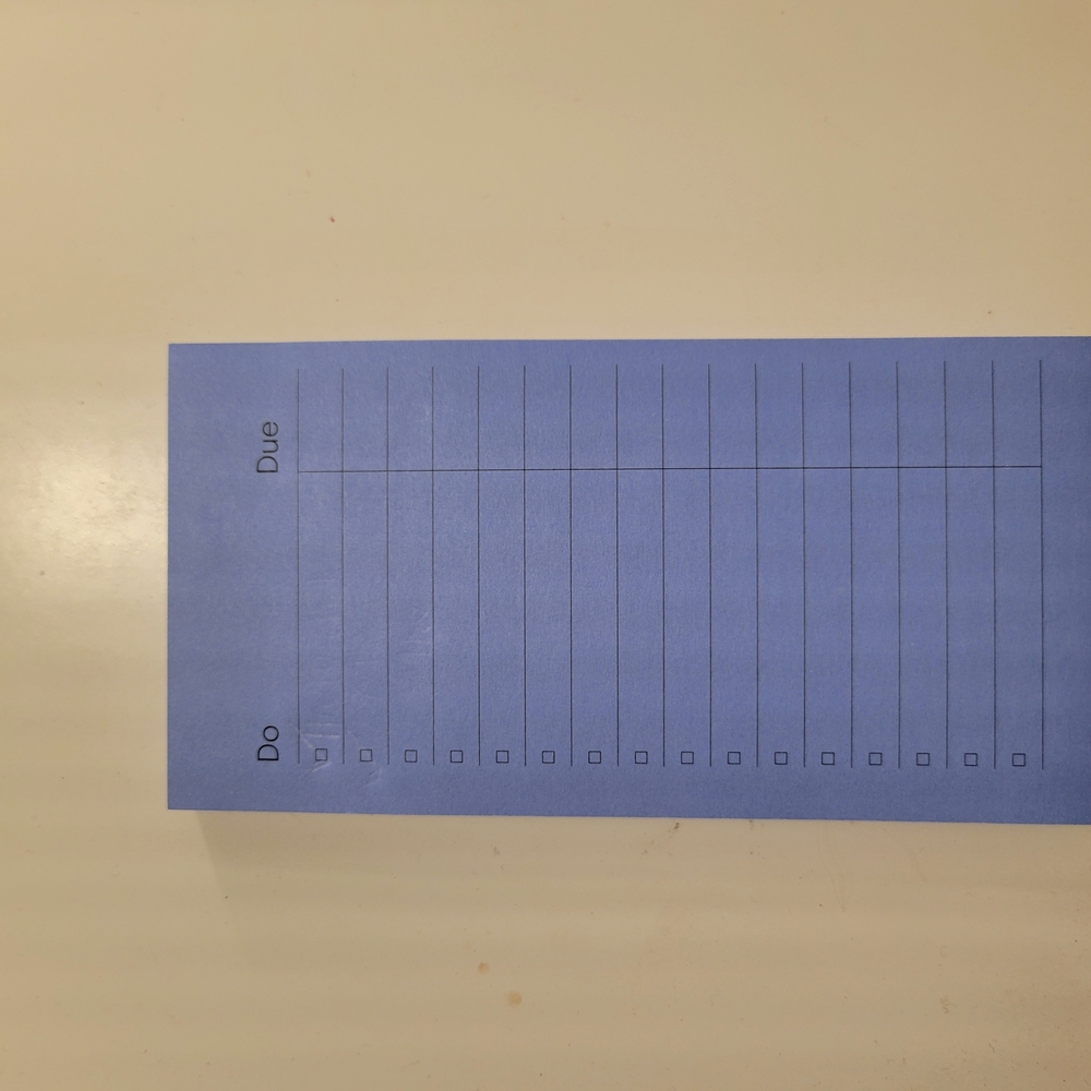 Blue To-Do List Notepad